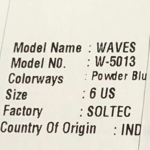 Oceanus Woman’s powder Blue Size 6 - Picture 2 of 5